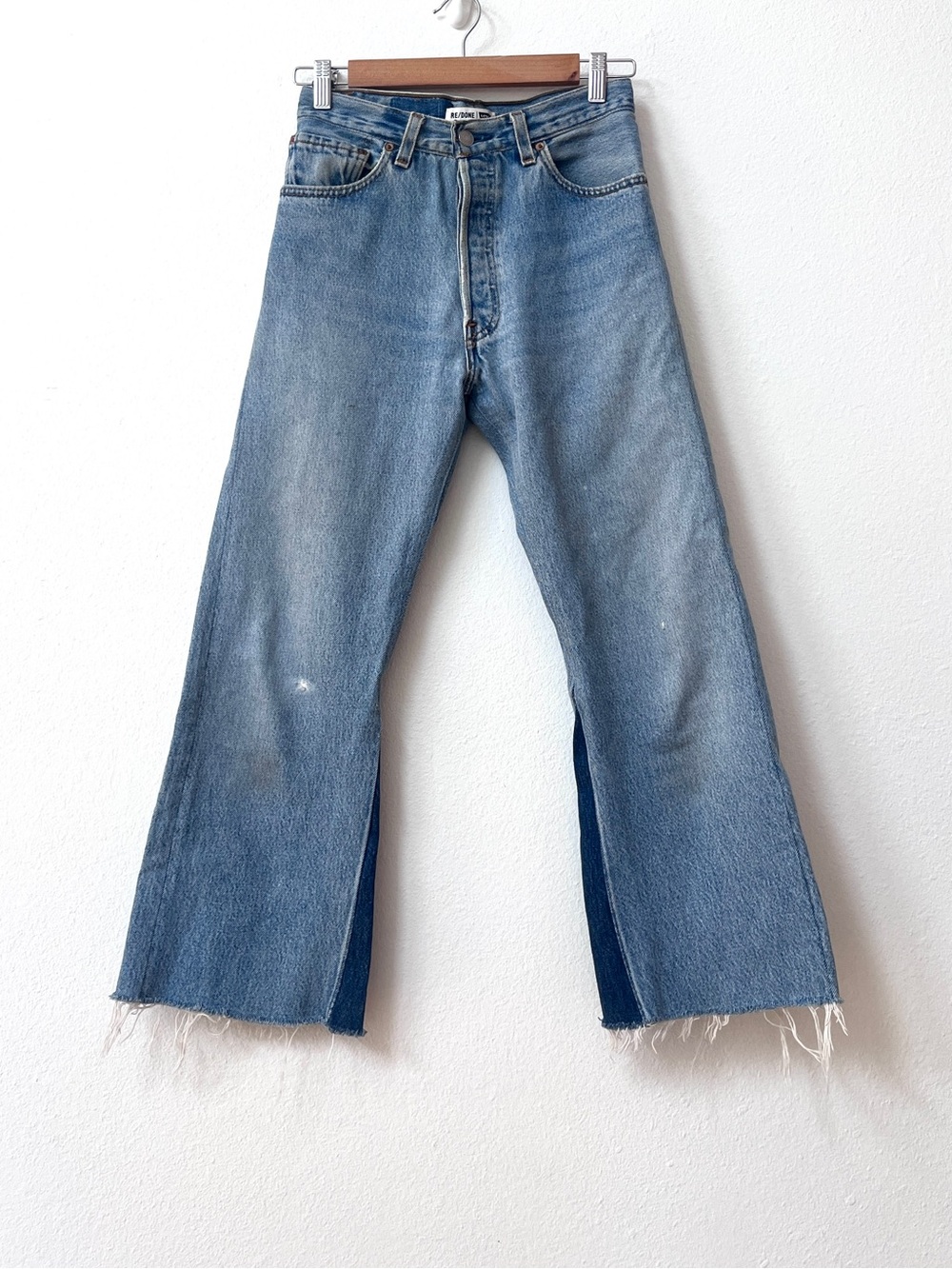 Re/Done x Levis Leandra High Rise Flare Jeans Redone